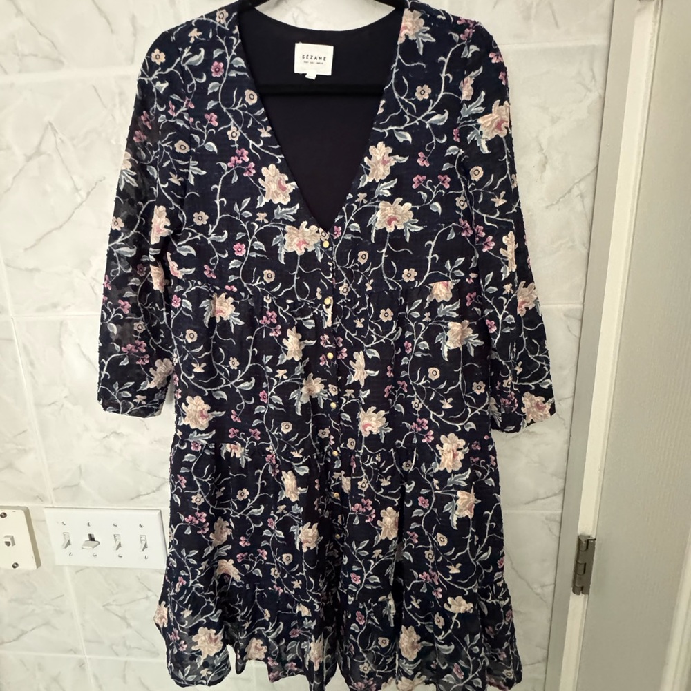 Floral V-Neck Dress